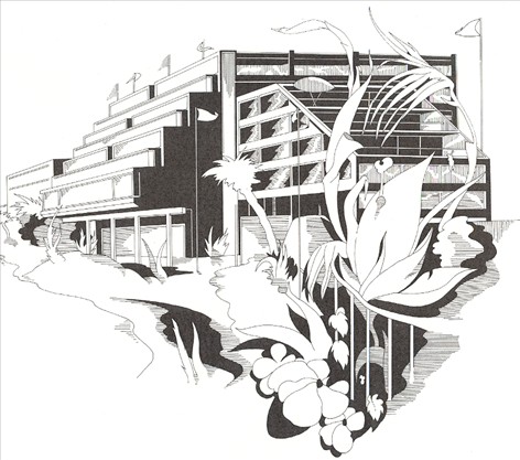 Arkitektur beboelsesejendom beton