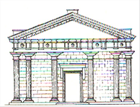 Arkitektur Tempel des Saturn