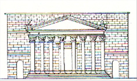 Arkitektur Tempel des Mars