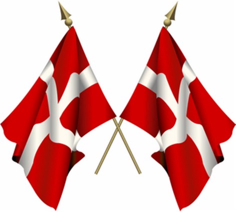 Dannebrog - vort flag og kongeskib